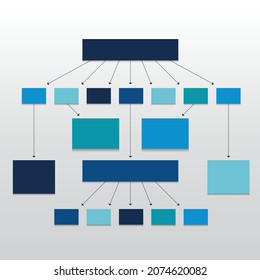 Flowchart Colored Shadows Scheme Vector Stock Vector (Royalty Free ...