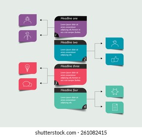 Flowchart Diagram, Scheme. Infographic Element.