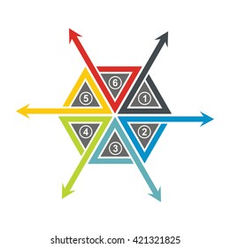 Flowchart element - abstract illustration with background 