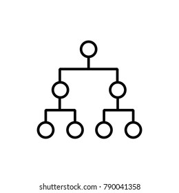Flowchart icon. Algorithm symbol modern, simple, vector, icon for website design, mobile app, ui. Vector Illustration