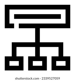 Flowchart icon. Internet technology concept. Icon in line style