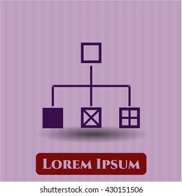 Flowchart icon or symbol