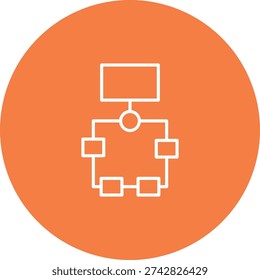 Flowchart Icon Symbol Art Sign
