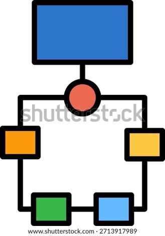 Flowchart Icon Symbol Art Sign