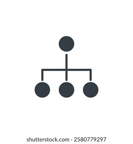 Flowchart icon symbol vector illustration isolated on white background