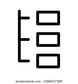 Icono de diagrama de flujo Ilustración de diseño de vectores