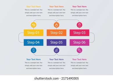 Flowchart. Infographics scheme, workflow diagram6