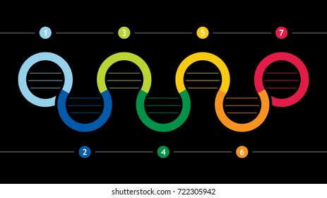Flowchart template - abstract illustration with copy paste area. Ideal for your presentation.