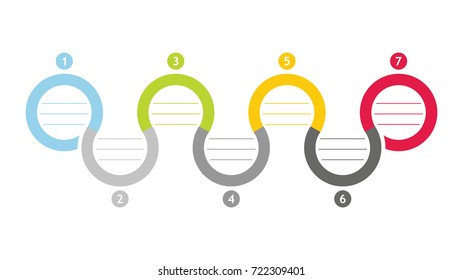 Flowchart template - abstract illustration with copy paste area. Ideal for your presentation.