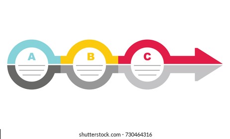 Flowchart template - abstract illustration with copy paste area. Ideal for your presentation.