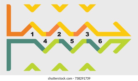 Flowchart template - abstract illustration with copy paste area. Ideal for your presentation.