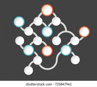 Flowchart. Template, scheme, diagram, infographic.