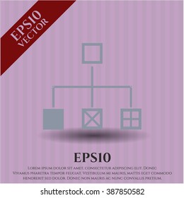 Flowchart vector icon