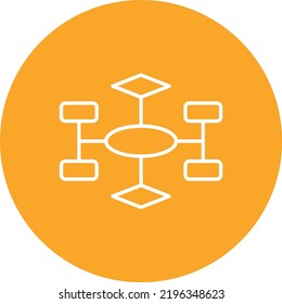 Flowchart vector icon. Can be used for printing, mobile and web applications.