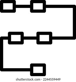 flowchart  Vector illustration on a transparent background. Premium quality symmbols. Thin line vector icons for concept and graphic design. 