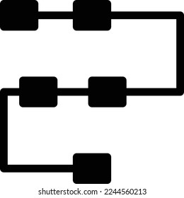 flowchart Vector illustration on a transparent background. Premium quality symmbols. Glyphs vector icons for concept and graphic design. 
