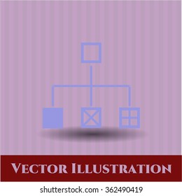 Flowchart vector symbol