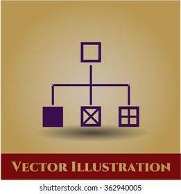 Flowchart vector symbol