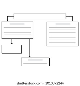 Flowcharts. Set of schemes, diagram. Vector illustration. Flat design.