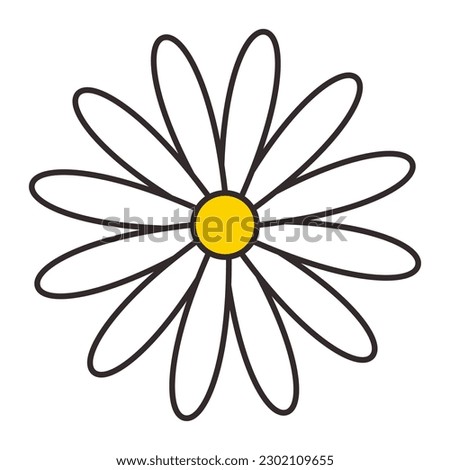 Flower 10 Patch V72 Patch Streetwear, Urban Design Black and White Colors Patch Commercial Use