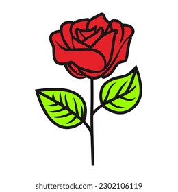 Flower 2 Patch V72 Patch Streetwear, Urban Design Black and Red Colors Patch Commercial Use