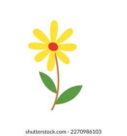 Flower 2023 vector icon illustration