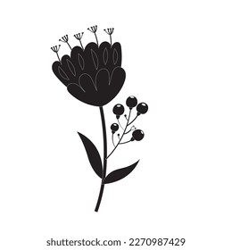 Flower 2023 vector icon illustration