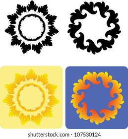 Flower 3. Floral element for any design, easy to change color