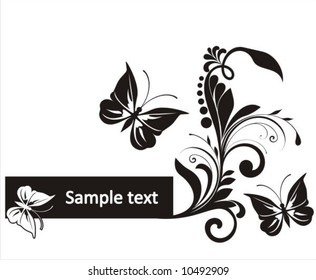 Flower abstract background