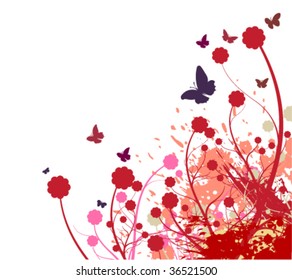 Flower abstract background