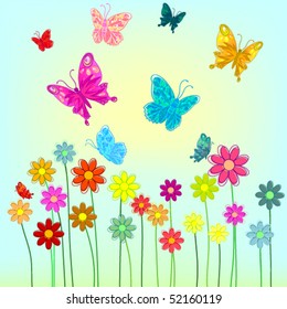 Flower abstract background.