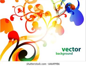 Flower abstract background for design