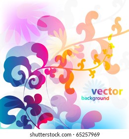 Flower abstract background for design