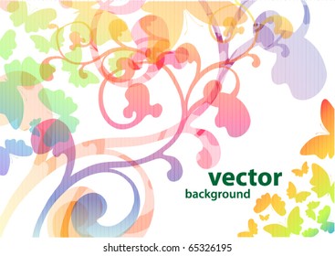 Flower abstract background for design