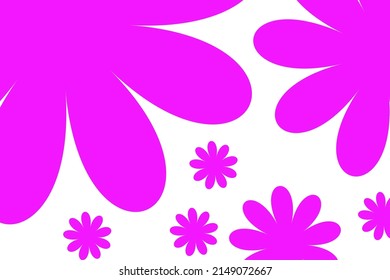 flower abstract background flat color