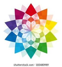 Flower abstract background, pantone