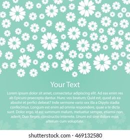 Flower Abstract Background With Text