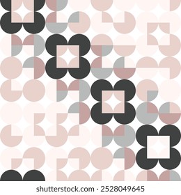 Flower Abstract circle Print Pattern