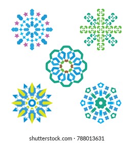 Flower Abstract Circle Snowflake