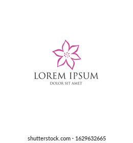 flower abstract corporate logo identity, vector illustration