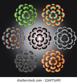 flower abstract designs