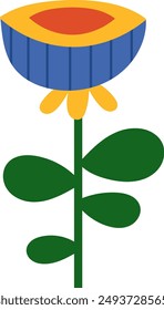 Flower Abstract Doodle Vector Illustration