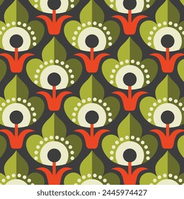 Flower Abstract Frame Designs in Fabric, Wallpaper and Textures