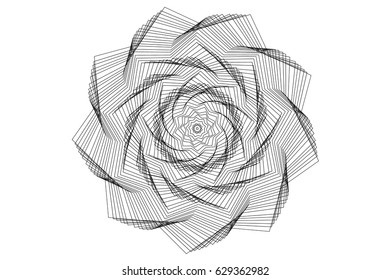 flower, Abstract geometric shapes