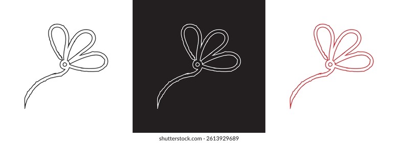 Flower abstract hand drawn brush chalk stroke. Floral grunge abstract brush.  Vector for websites, mobile interfaces, presentations, banner, visual branding etc. Vector illustration. EPS 10