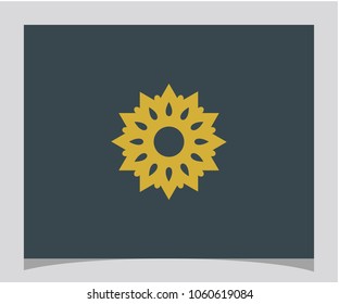 Flower abstract icon logo design vector eps 10