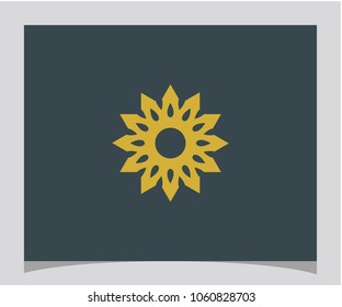 Flower abstract icon logo design