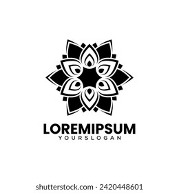 flower abstract icon logo design 