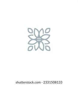 flower abstract leaf natural plant logo vector vintage businees beauty spa home resort