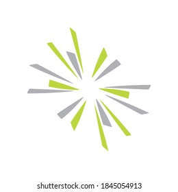 símbolo vector de diseño de logotipo abstracto de flor
